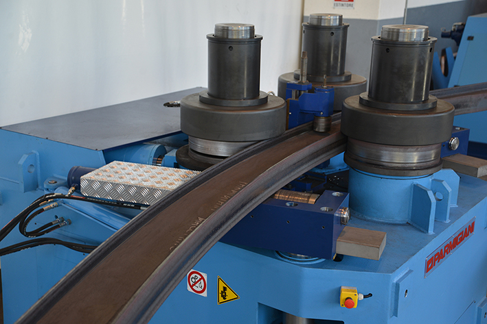 I beams rolling on the hard way on beams bending machine planet