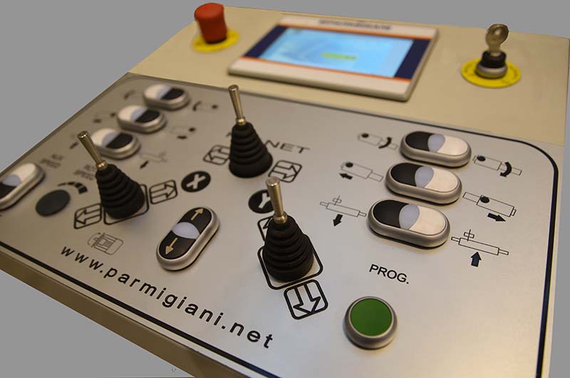 angle rolls section bending machine control panel
